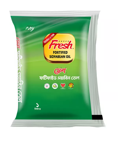 ফ্রেশ সয়াবিন তেল ১ লিটার এর ছবি