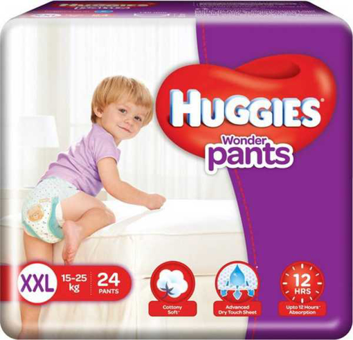 Picture of Huggies Baby Diaper WonderPants Pant XXL 15-25 kg 24 pcs