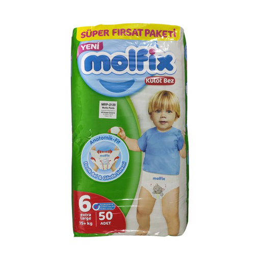 মলফিক্স বেবি ডায়াপার প্যান্টস সুপার প্যাক বড় ১৫+ কেজি ৫০ টি এর ছবি