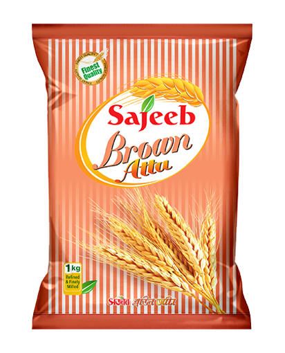 সজীব ব্রাউন আটা  ১ কেজি এর ছবি