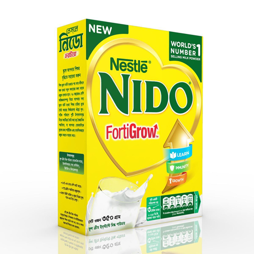 নেসলে নিডো ফরটিগ্রো ফুল ক্রিম গুঁড়া দুধ বিব ৩৫০ গ্রাম এর ছবি