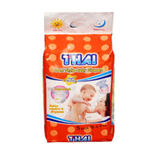 থাই প্যান্ট স্টাইল বেবি ডায়াপার ৪-৮ কেজি ৫ পিস এর ছবি